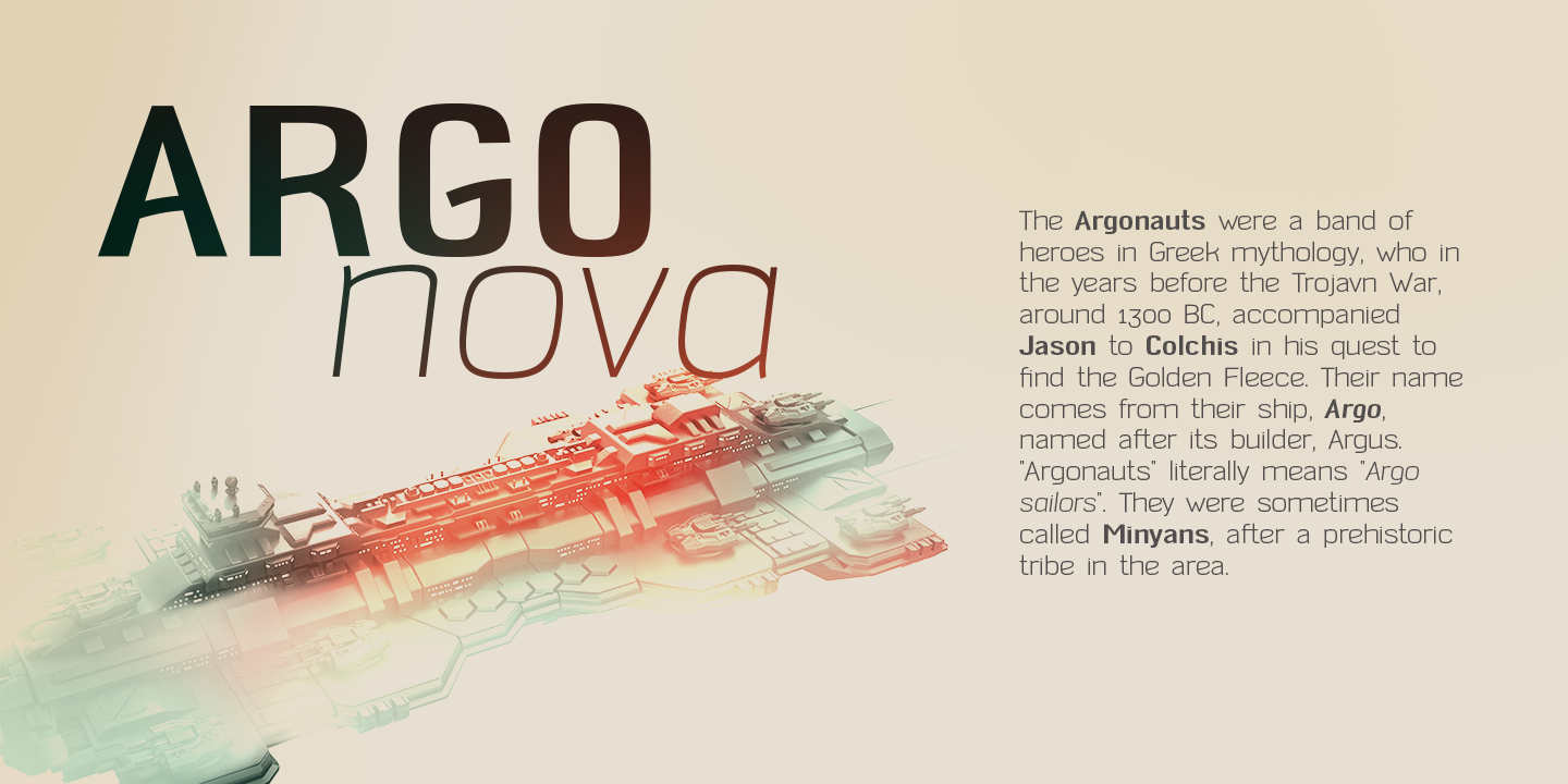Argo Nova Font preview